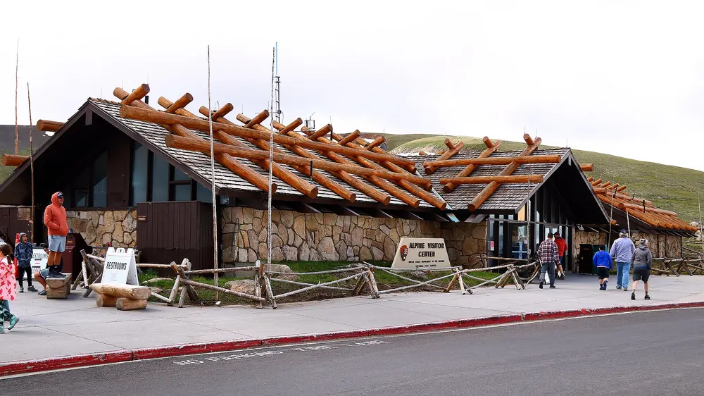 Alpine Visitor Center beside Trail Ridge Road high in Rocky Mountain National Park